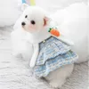 Roupas de gato roupas de cachorro para pequenos cães médios gatos vestido doce saia princesa