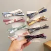 Koreaanse stijl boog plaid haarspeld clip kleurrijke stof haarspelden vrouwelijke haar clip vintage multicolor haarspeld accessoires voor vrouwen