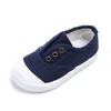 Zapatillas de lona informales para niños, zapatillas planas de colores caramelo para niños pequeños, zapatos de moda transpirables suaves para niños y niñas 210309