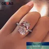 OEVAS Classic 100% argento sterling 925 ovale ad alto tenore di carbonio diamante gemma matrimonio anello di fidanzamento gioielleria regalo all'ingrosso prezzo di fabbrica design esperto qualità