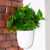 Grote grootte zelf water geven plant bloem pot muur opknoping muur hoek plastic planter mand tuin supply home tuin met haken 210922