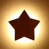 Wall Lamps BEIAIDI Nordic Star Shape Led Light Solid Wood Bedside Lamp Indoor Bedroom Balcony Aisle El Bar Lighting Fixtures