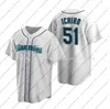 2021 maglie da baseball personalizzate 24 Ken Griffey Jr. 51 Ichiro Suzuki uomo donna gioventù taglia S-4XL