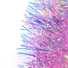 2 m folie rotting glitter streamer regnbåge färg folie girland dekorerade julgran prydnader toppar bandår dekor y201020