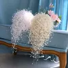 Fiori matrimonio Bouquet da sposa di lusso Matrimonio Fiore bianco Perla da sposa Cascata fatta a mano