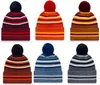 2021 Hat Factory diretamente Snapbacks Novo Chegada Sideline Beanies Hats American Football 32 Sports Sports Winter line line Caps Beanie Knit Cap Order Mix Order