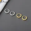 Hoop & Huggie Jisensp Punk Earrings Minimalist Thick Tube Big Round Circle Korean Fashion Jewelry Gift For Women Party