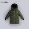 Jas Children's Winter Jassen Duck Down Patded Children Clothing 2021 Big Boys Warm DIverdening Bovenkleding