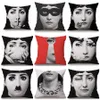 20 Cores Retro Impresso Retrato Descanso Caso Unided Impressão Customizável Casa Bedroom Quarto Vintage Sofá Pillowcase XDH0729 T03