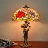 rode roos tiffany lamp