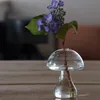 Vaser Svampformad glas Vase Lovely Hydroponics Plant Creative Crafts Decor for Home Office Living Room