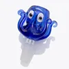 Gratis Verzending 14mm Kom met Dikke Pyrex Kleurrijke Groen Blauw Octopus Glazen Bong Bowls voor Glas Waterleidingen Kruid tabak Roken Accessoires willekeurige kleur-