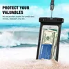 Amerikaanse voorraad 2 Pack Waterdichte gevallen IPX 8 Cellphone Droge tas voor iPhone Google Pixel HTC LG Huawei Sony Nokia en andere telefoons A41 A29