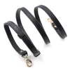120*1.2cm Shoulder Bag Straps for Handbags Leather Strap Handle Replacement Bag Belt DIY Accessories Gold Buckle KZ0350 210624