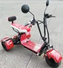 Il mini scooter elettrico retrò a 3 ruote supporta la marcia avanti/retromarcia con motore ad alta potenza a batteria rimovibile