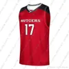 Pas cher personnalisé Rutgers Scarlet Knights NCAA # 17 maillot de basket-ball rouge personnalité couture personnalisée n'importe quel nom numéro XS-5XL