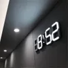 Светодиодные цифровые настенные часы 3D с большой датой и временем по Цельсию, ночник, дисплей, настольные настольные часы, будильник из гостиной D30 210309288z