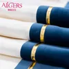 Avigers Luxury Modern Patchwork Bords löpare med tofsar Hem Dekorativ för Bröllopsfest El Navy Blue Grey Pink 210708