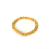 Beaded Strands Fashion High Quality Golden Jade Beads Buddha Bracelets Natural Stone Round Elasticity Rope Men Women Bracelet Trum22