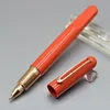 Promotie Luxe magnetische pennen Hoge kwaliteit M-serie Rollerball Rood Zwart Hars en Plating carving kantoor schoolbenodigdheden 2637857