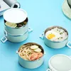 Portable Lunchbox Kitchen Multilayer Rostfritt stål Lunch Box Kids School Food Container Women Thermos Bento Boxes Y200429