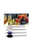 New Ecofriendly Quartz Clear Crystal Drink Straw Amethyst Obsidian Adjustable Reusable Stainless Steel Straw With Brush2050028