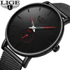 Relogio Masculino Lige 2019 Fashion Sport Mens Watches Brand Luxury Waterproof Simple Watches Women Ultra Thin Dial Quartz Clock Q0524