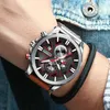 Orologio da uomo da polso CURREN Top Brand di lusso in pelle orologio al quarzo moda cronografo orologio da polso sportivo maschile relojes hombre 210527