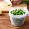 Fruit Scallion Fruit & Vegetable Tools Storage Box Kitchen Ginger Garlic Refrigerator Portable Plastic Round Drain Seal