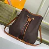 luxury Famous Designer Drawstring Bucket bag Women Leather Interior Zipper Pocket purse Shoulder Crossbody Bags Practical Handbags