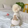 Ins Dog Stickad Sweater Pet Kläder Höst Söt Bärkläder För Små Hundar Teddy Bichon Chihuahua Katt Kläder Tröja Hundväst 211106