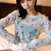 Ruoru Harajuku Mesh Top Kawaii Femmes Tops à manches longues Femme Tee-shirt Esthétique Mignon Dames T Style coréen Drop 210623