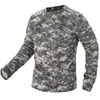 Hommes T-shirt À Manches Longues Tactique Camouflage T-shirts Printemps À Séchage Rapide Respirant Militaire Armée Tops Marque Vêtements T-shirt 210707