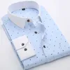 Stylish Men's Printed Casual Shirts Thin Fashion Soft Regular Fit Social Floral Long Sleeve Beach Shirt 210809