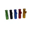 Dispenser Nasal Pipe Smoking Hand Pipe Metal Tobacco Smoke Pipes Snuff Snorter Series Bullet Rocket Aluminum Alloy Snuff Snorter Sniffer 5styles