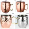 Newmoscow mule koppar muggar handgjorda koppar muggar för Moskva mule cocktai mule muggar dricks hammered koppar mässing hem sjöar llf12828