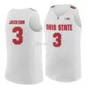 Nikivip C.J. Jackson #3 баскетбольные майки Боб Тодд #18 Коннор Фултон #45 Osu Ohio State Buckeyes College Retro Men's Stitched Custom Любое имя