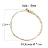 Beadsnice 14K Gold Filled Round large women smooth Hoops Earring jewelry