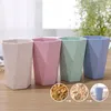 Household Toothbrush Cups Rhombus Mouthwash Cup Eco-friendly Wheat Straw Water Mug Bathroom Non-slip Wash Storage Supplies BH5714 TYJ