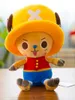 30cm One Piece Plush Anime Toys Tony Chopper Luffy Sabo Sanji Pattern Soft Stuffed Plush Dolls Toys Cute Cartoon Plush Kid Gift Q0727