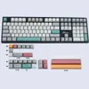 9009 Renkli Tema OEM veya Kiraz Boya Subbed Keycaps Kalın PBT Malzeme MX Anahtarları 61 63 64 84 87 96 108 Mekanik Klavyeler