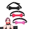 NXY SM Bondage Fetish Extreme Full Silicone Silicone Bola Respirável GAG Boca Aberta Gags Adulto Sexo Brinquedos Para Casal Jogo Tamanho 1223