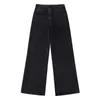 NBPM Kvinna Jeans Streetwear Women Spring Women's Clothing Black Pants Denim Trousers High Waist Baggy Pants Wide Leg 210529