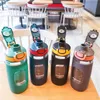 Bouteille d'eau de sport 550 ml sans BPA étanche Tritan bouteilles légères pour l'extérieur Camping cyclisme salle de sport