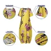 2021 Summer Bohemian Printed Maxi DrZANZEA Plus Size Women's SundrCasual Long Vestidos Female Floral Robe Kaftan Dress X0529