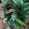 크리스마스 레드 베리 화환 축제 garland 앞면 창 벽난로 교수형 장식품 홈 쇼핑몰 장식 40cm 판매 211104