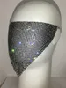 Gioielli Flash Diamond Maschera da equitazione traspirante Triangolare Accessori di carnevale di Halloween A5az726 9HH4726