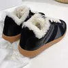 Winter training shoes designer retro classic shape wool warmth mens and womens designer casual style tendon soles size 35-45