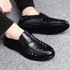 Sandals Men's Male Summer New Men Genuine Leather Breathable Casual Hollow Out Shoes Soft Bottom hole Slippers 220302