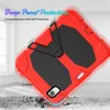 Construído em Tela Protector Tablets Casos para ipad Mini 6 12.9 10.9 Air4 11 10.2 Amor PC Defensor Espessura Silicone Shokproof